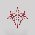 High-Quality Three-Cross Car Stickers Waterproof PVC Faith Automotive Decal Customiza alternate view