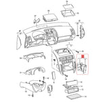 Polo 9N 2002-2010 Center Console Cup Holder | 6Q0 858 602 Replacement additional angle