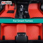 KAHOOL Custom Car Floor Mats For Smart Fortwo Auto Carpets Foot Coche Accessorie