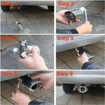 Stainless Steel Universal Car Exhaust Tail Pipe | Bend or Straight Options close-up view