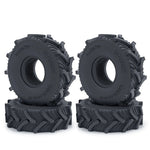 4PCS Rubber Tyres for 1/18 1/24 Axial SCX24 TRX4M Micro Crawler close-up view