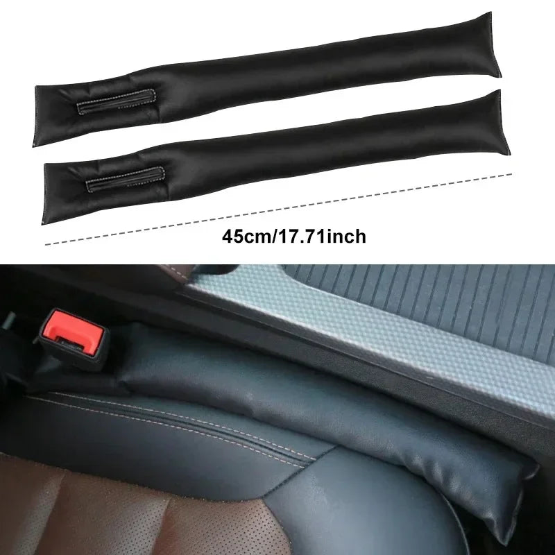 Leather Car Seat Gap Filler Organizer 4PCS