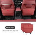 Car Seat Back Protection Anti-Kick Pad Rear Seat Storage Bag For Tesla Cybertruck Beast Roadster Model 3 Model Y Model S Model X