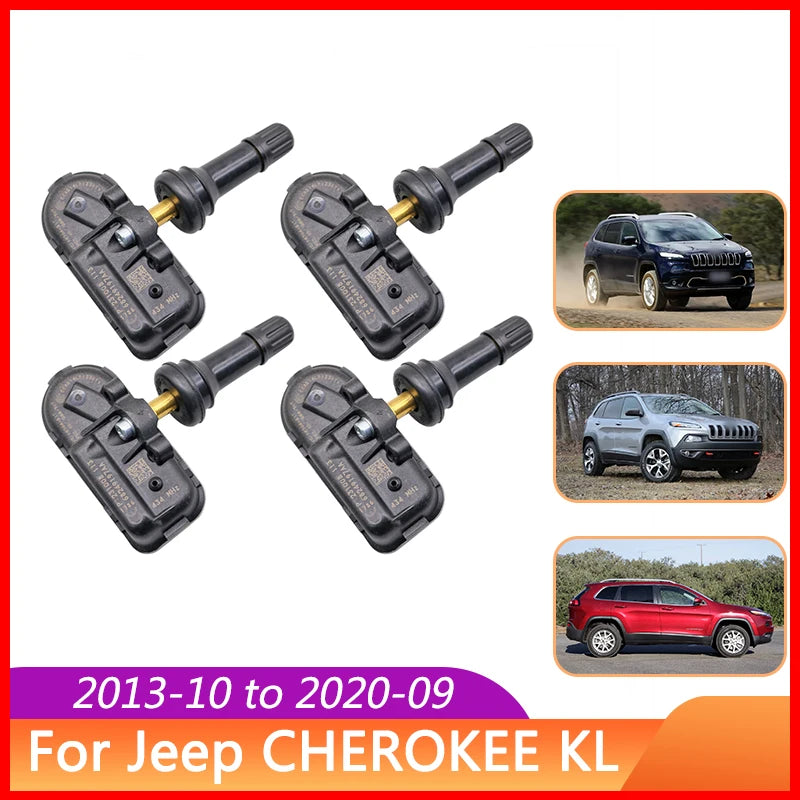 4PCS 68249197AA 68239720AB For Jeep Cherokee KL 2013-2020 Tire Pressure Monitor System 434MHz Sensor