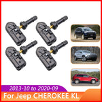 4PCS 68249197AA 68239720AB For Jeep Cherokee KL 2013-2020 Tire Pressure Monitor System 434MHz Sensor