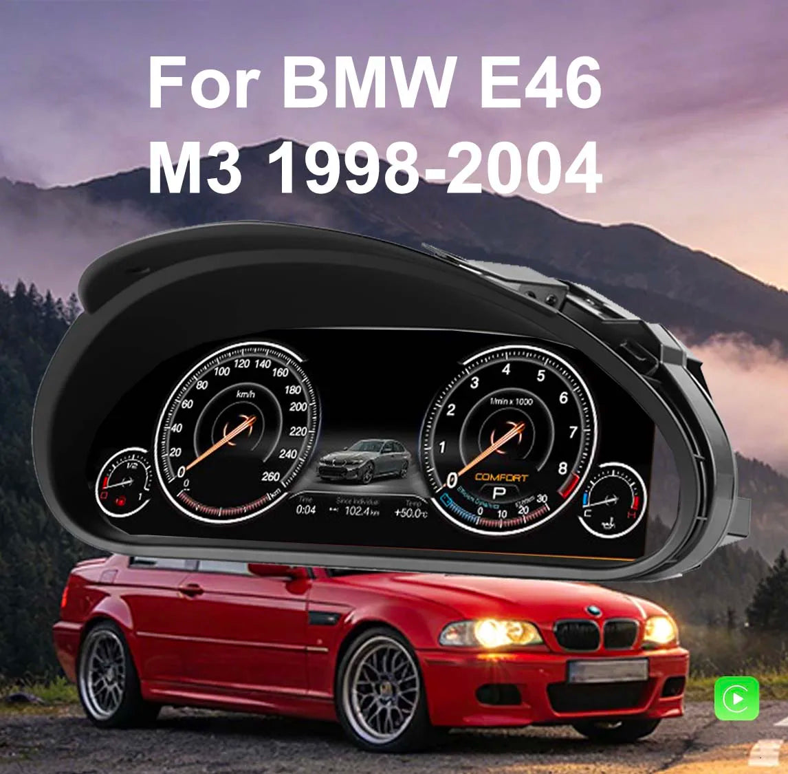 10 UI Cluster Dashboard for BMW 3 Series M3 E46 1998-2005 | Digital Speedometer & LCD Instrument Pan