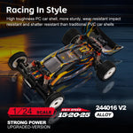 WLtoys 244016 V2 2.4G High Speed Racing Car 2WD 25KM/H 1:24 Gyro Full Scale Remote Co alternate view