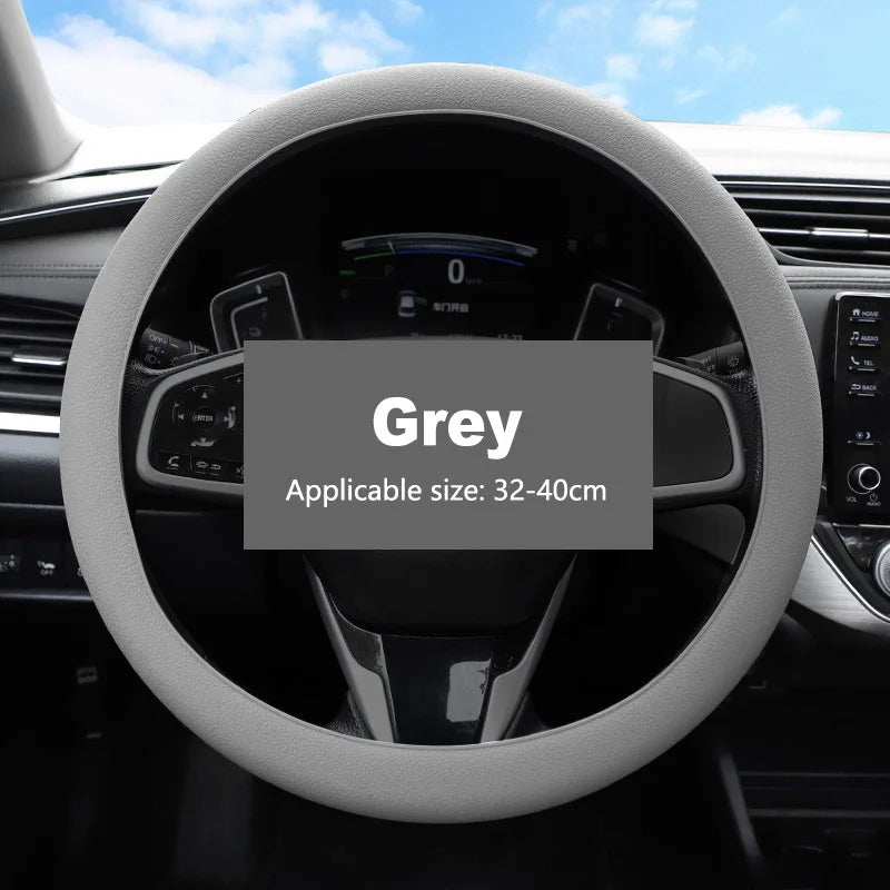 Non-Slip Silicone Steering Wheel Cover 38cm alternate view