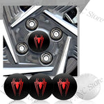 4Pcs Spider Symbol Car Wheel Hub Center Cap Badge Stickers | Universal Auto Accessori alternate view