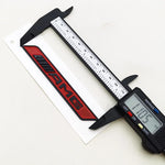 2pcs ABS Logo AMG Emblem Sticker Car Fender Side Badge for Mercedes A45 C63 W204 W205 close-up view