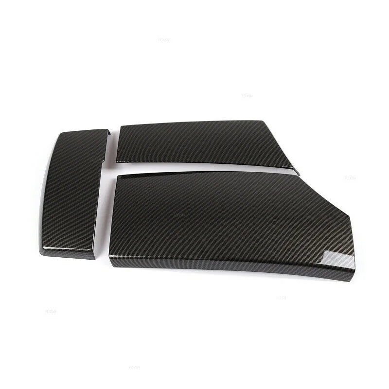 For BMW 5 Series E60 Car Armrest Latch Cover Carbon Fiber Center Console Arm Rest Storage Box Lid Cover Black