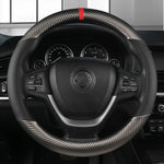 Universal D Shape Car Steering Wheel Cover Breathable Anti Slip Car Decoration Suitable 37-38cm Steering Wheel Cover Accessories
