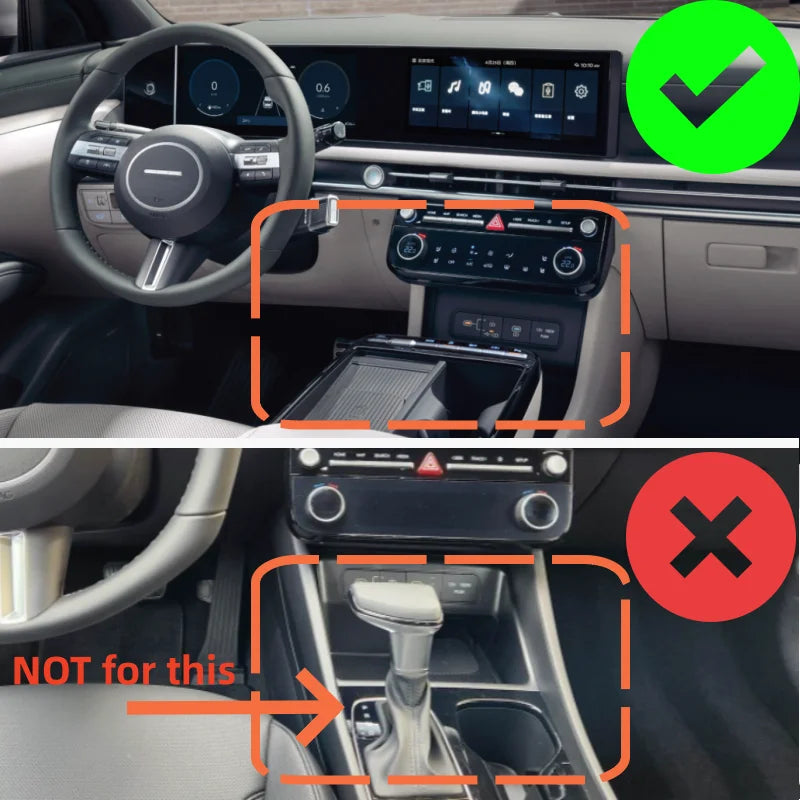 For Hyundai For Tucson NX4 2025 2026 Center Console Cover Interior Styling Style USB Port Charger Socket Frame Trim Auto Interio