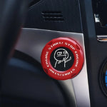 Car Ignition Switch Cover One-touch Start Button Rotating Protective Cap,Motorcycle Start Stop Ring Decoration Interior Sticker
