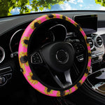 19 Diving material printed fabric car rimless steering wheel cover Christmas camoufla lifestyle view