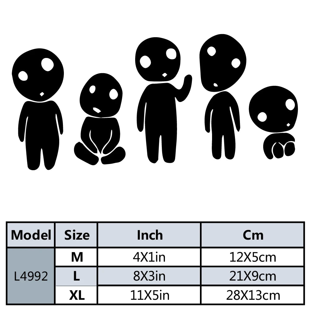 Car Body Alien Car Stickers And Decals Funny Decal Car Window Decoration Vinyl Sticke alternate view