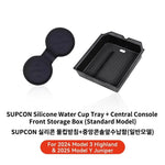 YZ For Tesla Highland Model 3 Y Juniper Hidden Storage Center Console Armrest Front and detail view