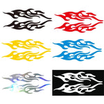 2Pcs Car Flame Stickers Car Truck Side Door Truck Bumper Window Lap Top Cut Vinyl D additional angle