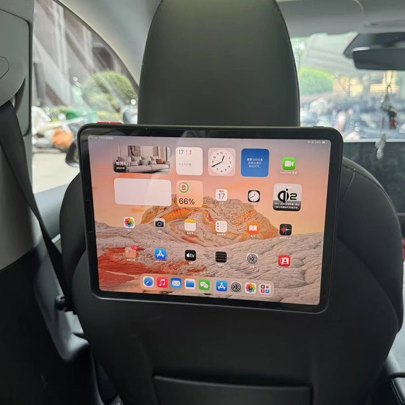 For Tesla Model 3 Y 2021 2022 2023 2024 2025 Car Rear Seat Pad Phone Magnetic Holder Mount Stand Accessories Trim