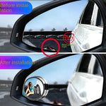 Car Blind Spot Rear View Mirror Wide Angle 360 Degree Adjustable Small Round Mirror C lifestyle view