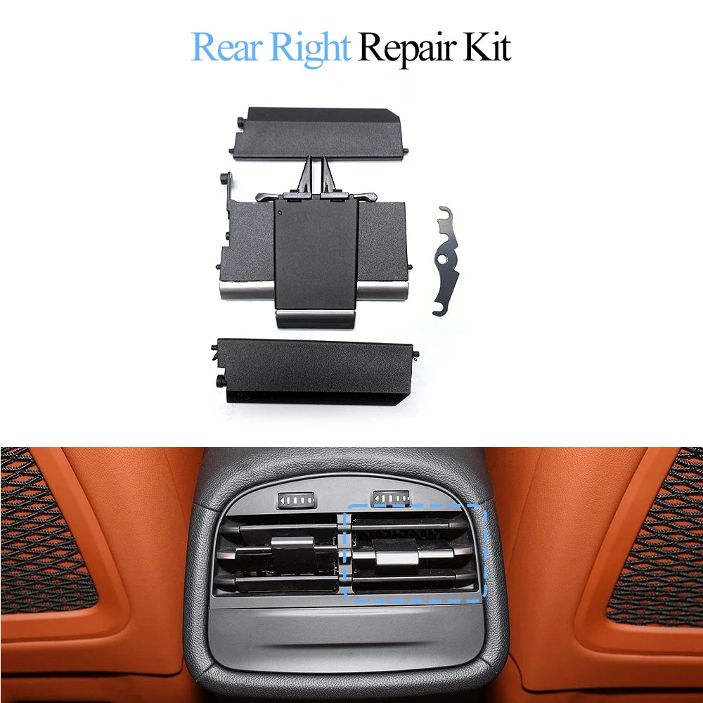 Rear Air Conditioning AC Vent Grille Outlet Cover Panel  Assembly Slider Clip For Maserati Ghibli 2014-2020 670021523
