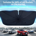 Car Sunshade Windshield Umbrella Front Sun Shade Parasol Foldable Summer Protection C lifestyle view