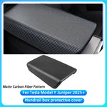 Car Center Console Armrest Pad For Tesla Model Y Juniper 2025+ ABS Hard Shell Cover Auto Central Armrest Box Cover Accessories