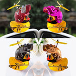 Motor Accessories Yellow Duck with Helmet for Bike Without Lights Auto Car Accessorie alternate view