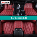 KAHOOL Custom Car Floor Mats For Genesis G80 Auto Carpets Foot Coche Accessorie