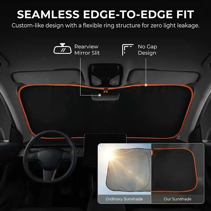 Car Sun Protection Front Windshield Sunshade | Heat Insulation Car Shield lifestyle view