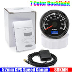 GPS Speedometer Gauge 52mm | 7 Color Backlight GPS Meter for Car Marine Boat 12V 24V lifestyle view