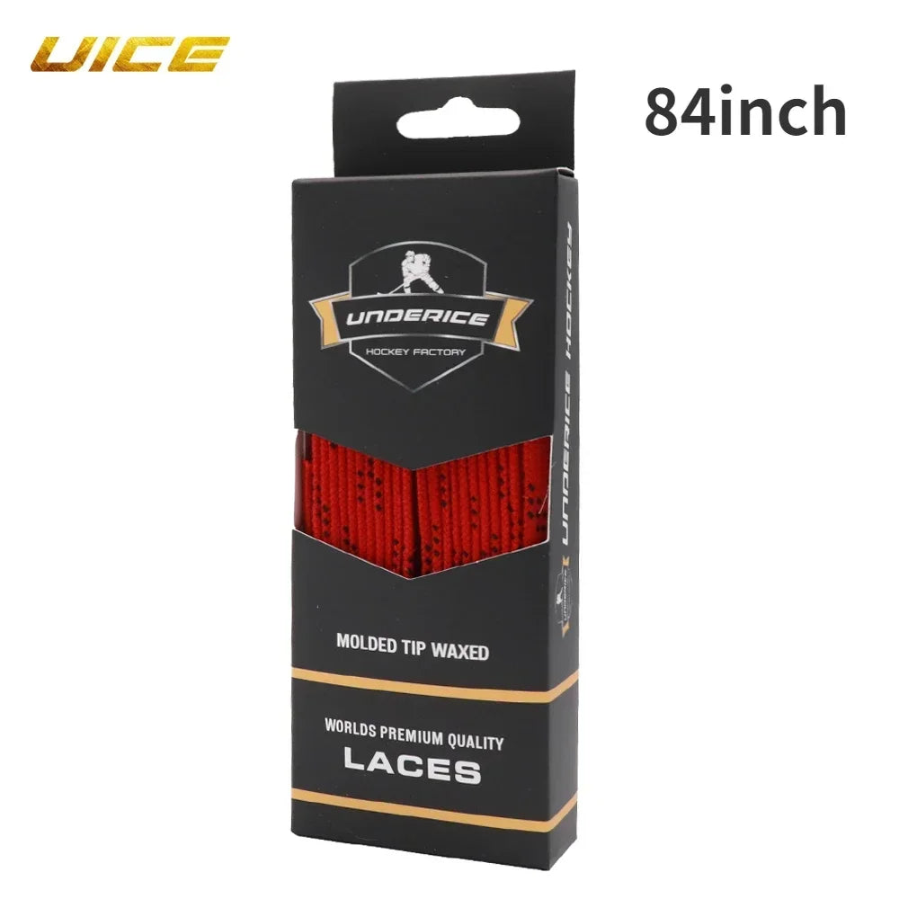 UICE Ice Hockey Skate Laces 9 Colors Hockey Skate Shoe Lacer Dual Layer Braid 84-120inch detail view