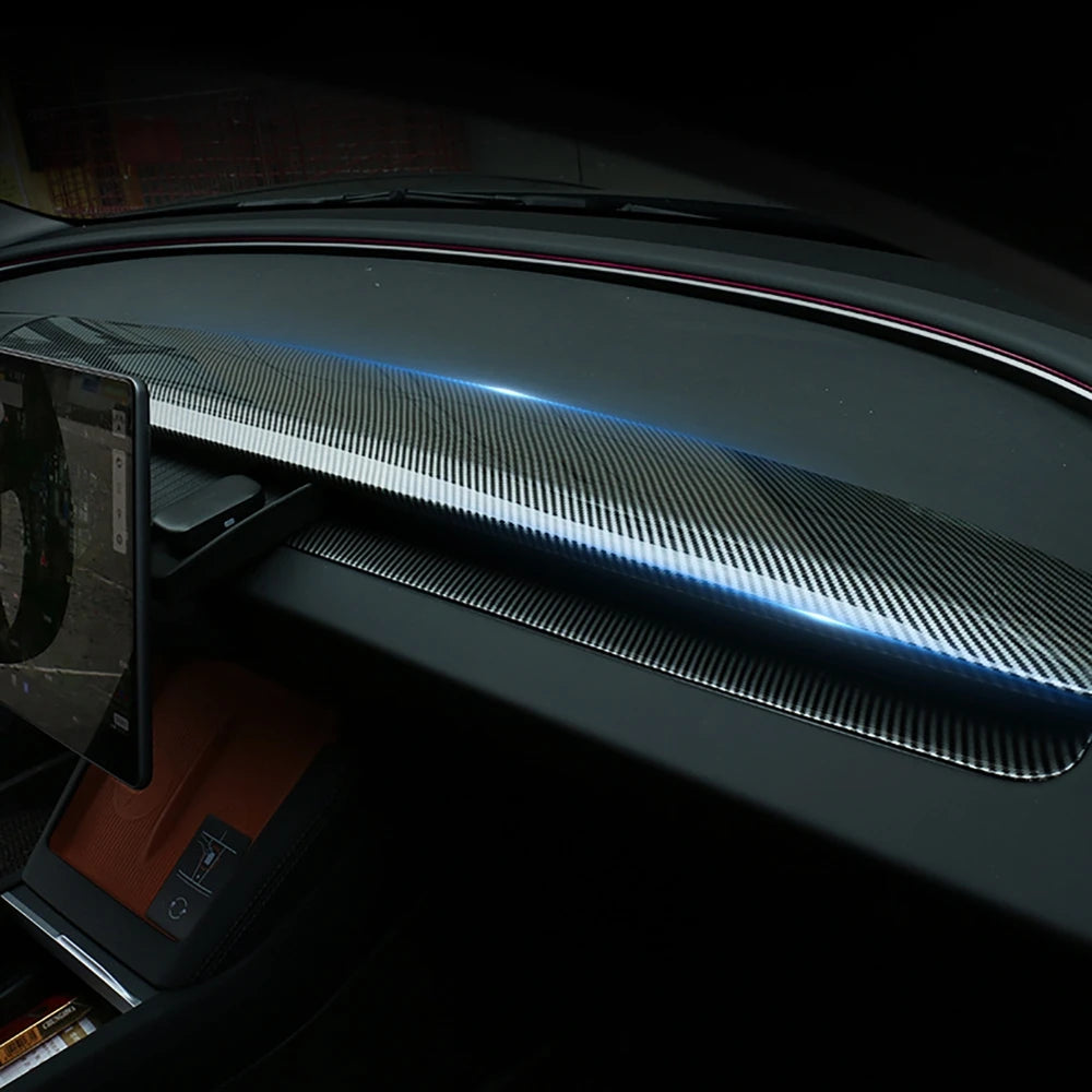 Front Center Console Dashboard Cover Inner Panel Decorative Trim For Tesla Model 3 Hi alternate view