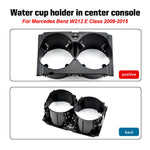 Console Cup Holder Car Interior Coasters Storage Cup Holder for Mercedes-Benz C-Class W204 07-14 E-Class W212 W207 09-14