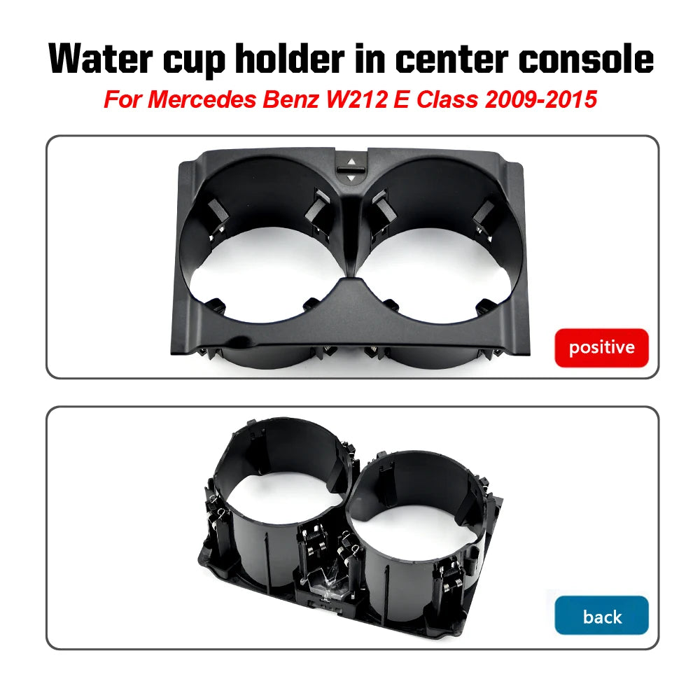 Console Cup Holder Car Interior Coasters Storage Cup Holder for Mercedes-Benz C-Class W204 07-14 E-Class W212 W207 09-14