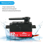 TD-9512MG 12KG Digital Metal Steering Servo for RC Car 1:8 1:10 detail view
