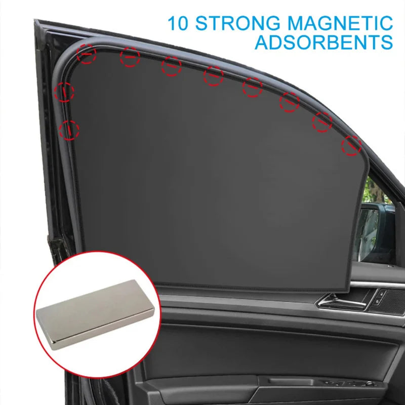 Magnetic Car Sunshade Window Shade detail view