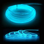 5M Car Interior Led Strip Light Neon EL Wiring Decorative Lamp For Auto DIY Flexible Amb detail view