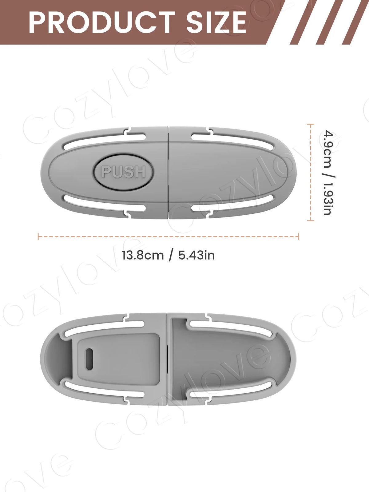 Baby Car Seat Chest Clip, Child Safety Harness Strap Anti-Slip Chest Buckle, Prevent alternate view