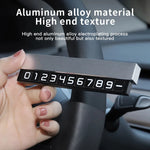 Temporary Car Parking Card Phone Number Holder Luminous Number Plate additional angle