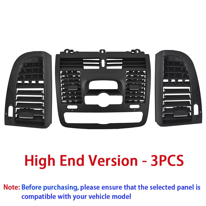 1/3pcs Black Car Air Conditioner Air Outlet Cover for Mercedes Benz Viano W636/Vito W639 2004-2015