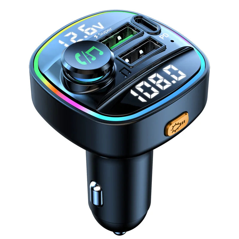 Bluetooth 5.0 FM Transmitter Handsfree Car Radio Modulator MP3 Player With 22.5W USB alternate view