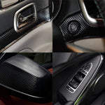 3D Carbon Fiber Black Car Sticker Vinyl Wrapping Film PVC Car Motorcycle Decal Auto A alternate view
