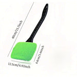 Telescopic Handle Car Windshield Cleaner, Green Microfiber Pads alternate view