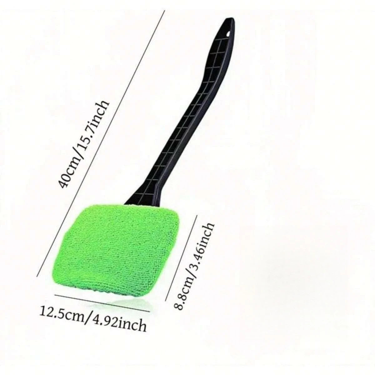 Telescopic Handle Car Windshield Cleaner, Green Microfiber Pads alternate view