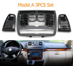 Interior Car Dashboard Central Left Right Air Conditioner Ac Vent Grille Cover For Mercedes Benz Vito Viano W636 W639 2004-2015