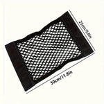 Car Storage Net Stretchable Mesh Pocket Net Magic Elastic Sticker Universal Rear Mesh Tr detail view