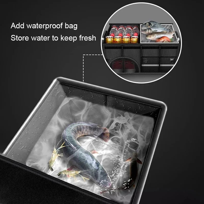 Foldable Trunk Storage Box Waterproof Oxford Cloth 110L alternate view
