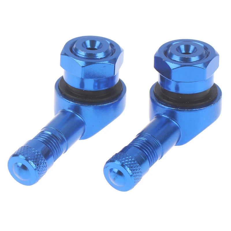 2* Aluminum Alloy Motorcycle Valve Stems | 90 Degree Tubeless Tire Valve for Rims alternate view