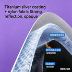 Car Front Windshield Sunshade Silver Titanium Heat Insulation close-up view